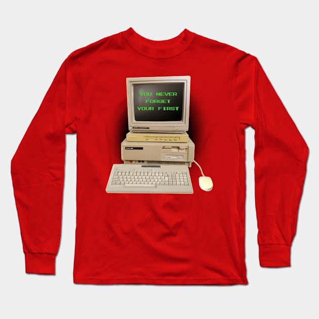 you never forget your first Long Sleeve T-Shirt by bobgoodallart